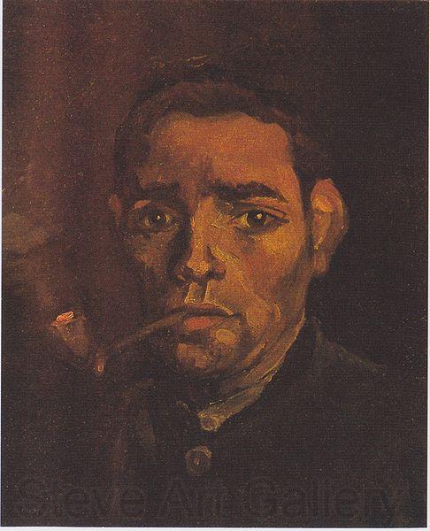Vincent Van Gogh Head of a young peasant with a Pipe Germany oil painting art